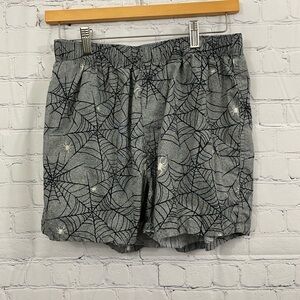 Old Navy Halloween Glow in Dark Spider Web Boxer Shorts Mens Size Small
